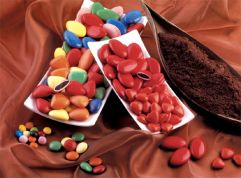 Confetti Buratti al cioccolato fondente (Colori vivaci)